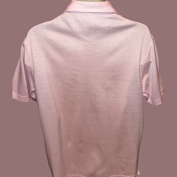 Peter Millar Pink Crown Cool Short Sleeve Golf Polo Size Large #51 - Picture 4 of 6